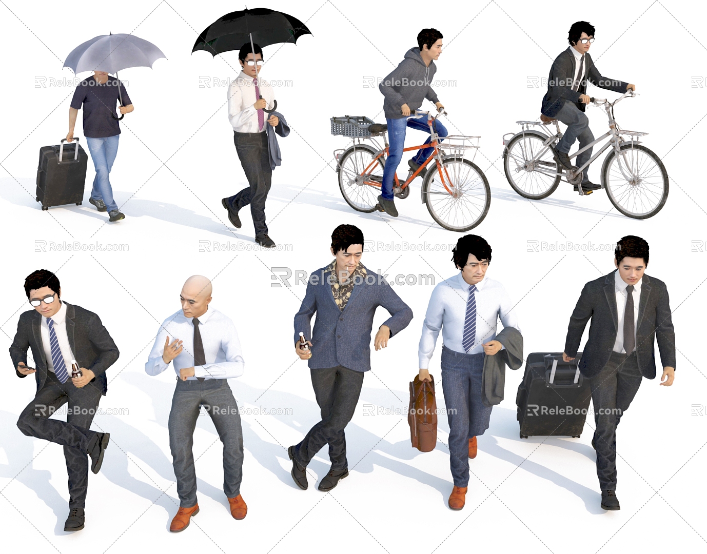 Multi-man cyclist standing person sitting person walking person business person leisure person gentleman model