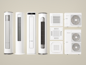 Modern air conditioner vertical air conditioner air conditioner outside air conditioner 3d model