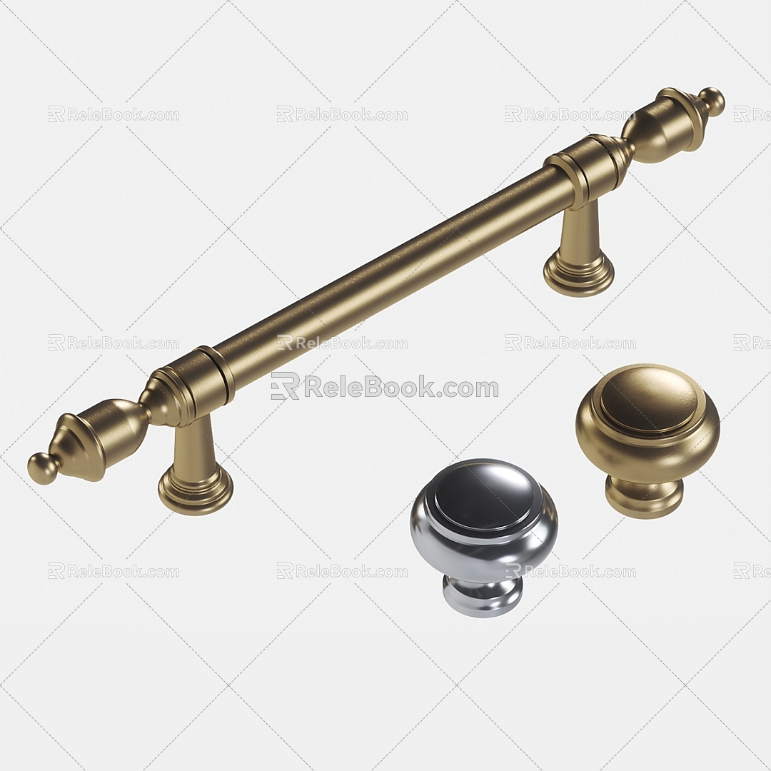 Light Luxury Handle Simple Handle 3d model