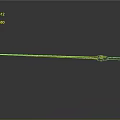 Classic Long Sword With Red Handle On Gray Gradient Background