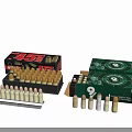 Weapon Ammunition Collection With 38 Special Bullets Metal Boxes And Components