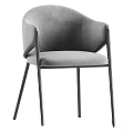 Modern Upholstered Chair With Metal Legs Available In Multiple Color Choices