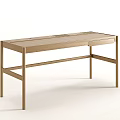 Minimalist Modern Wooden Desk Design With Smooth Tabletop And Single Drawer