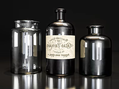 Modern vase ornaments bottle and jar ornaments 3d model Modern vase ornaments bottle and jar ornaments 3d model