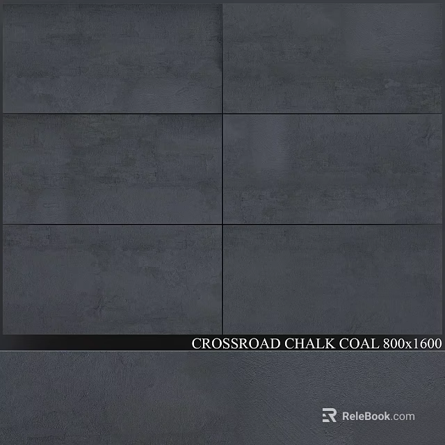 Crossroad Chalk Coal 800x1600 Tile Modern Design For Interior Flooring And Walls 3d model 