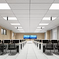 Modern Classroom Multimedia Classroom 3d model