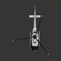 Modern Helicopter Black Hawk Combat Helicopter 3d model