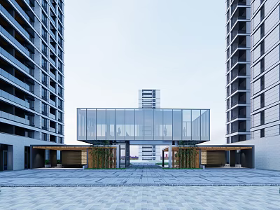 Modern Gate Entrance Gate 3d model
