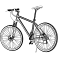 White Mountain Bicycle Featuring White Frame Seat Handlebars Large Wheels Against Light Wall Floor