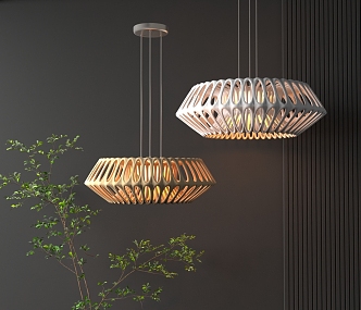 Special-shaped art chandelier 3d model