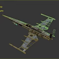 Futuristic Interstellar Starfighter With Detailed Aerospace Structure For Cosmic Exploration 3d model