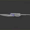 Futuristic Character's Silver Geometric Aircraft With Triangular Wings And Smooth Reflective Surface
