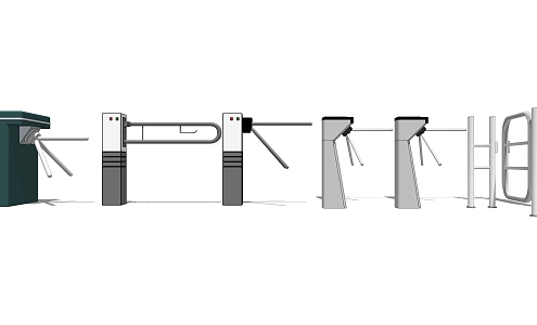 Modern Gate Pickway 3d model