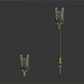 Mechanical Lifting Pulley System With Metal Chain And Hook Components