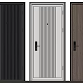 Modern Home Security Doors With Different Colors And Lock System Design