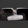 Industrial Grade Equipment Shovel with Rusty Metal Blade and Sturdy Handle for Heavy Duty Work