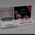 BIO ESSENCE Display Stand Featuring Multiple Ampoules Innovation Research Center And Front Larger Bottle