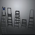 Different Types of Ladder Equipment Including Step and Folding Designs for Home Use
