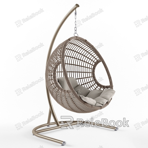 palermo Rattan Hanging Chair Rocking Chair model