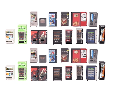 Home appliance outdoor vending machine 3d model