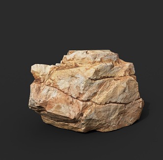 Rock Stone Block Granite Boulder 3d model