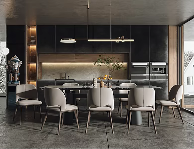 Modern Kitchen Restaurant 3d model