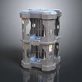 Industrial Heavy Duty Metal Machinery Part With Cast Iron Structure And Grid Holes