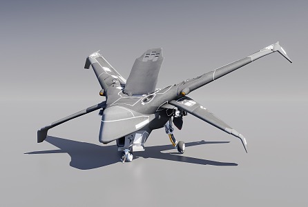 Unmanned Interceptor 3d model