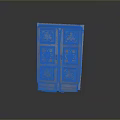 Wooden Double Doors With Intricate Carved Patterns For Vintage Home Entrance