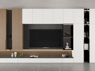 Modern TV Background Cabinet TV Background Wall TV Cabinet 3d model