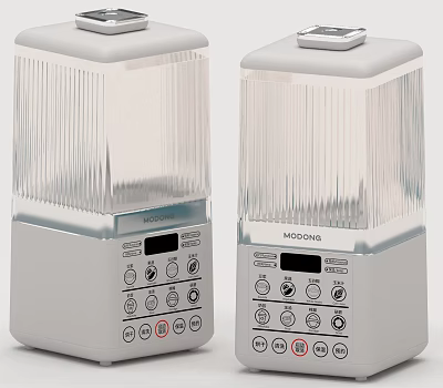 Modern Kitchen Appliances With Transparent Containers Sleek Control Panel And Digital 3d model
