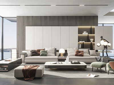 Modern Minotti living room model