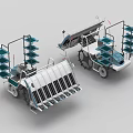 Advanced Agricultural Equipment With Multi Layer Racks And Solar Panels For Efficient Farming
