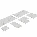 Marble Wall Panels And Floor Tiles In Modern Interior With Smooth Surface And Lighting