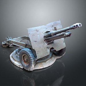 Artillery Gun Artillery Ship Gun Siege Gun Cannon Anti-aircraft Breaking Heavy Gun Heavy Gun 3d model