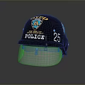 NYPD Police Riot Helmet Weapon Gear With Number 25 Badge And Visor