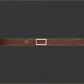 Stylish Red Ring Shaped Belt as Daily Life Essential With Silver Buckle