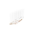 Modern Artistic Chandelier Design With Hanging Metallic Fish Shaped Lights