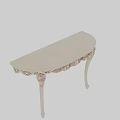 Elegant White Carved Dining Table With Ornate Leg Design And Classic Style