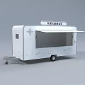 White Mobile Emergency Food Truck With Service Window For Disaster Relief