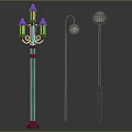 Modern And Vintage Outdoor Furniture Street Lamps With Three Distinct Designs