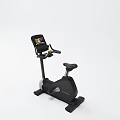 Modern Elliptical Trainer Fitness Equipment With LCD Screen And Black Yellow Design