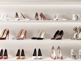 modern high heels shoes women shoes 3d model