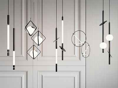 Modern chandelier combination model