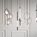 Modern chandelier chandelier combination 3d model