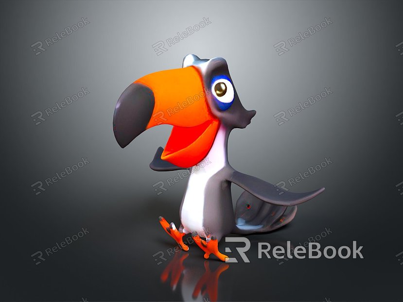 toucan cartoon toucan toy toucan cartoon character model