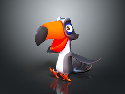 toucan cartoon toucan toy toucan cartoon character model