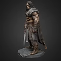 Hand-held character man hand-held barbarian game character cartoon character cartoon man stylized low face number low model simple model film and television level super realistic 3d model