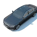 Black BMW Luxury Sedan With Front Grille LED Headlights Sleek Body Lines Alloy Wheels