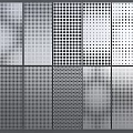 Stylish Modern Wall Paneling Showcasing Diverse Perforated Dot Patterns And Designs